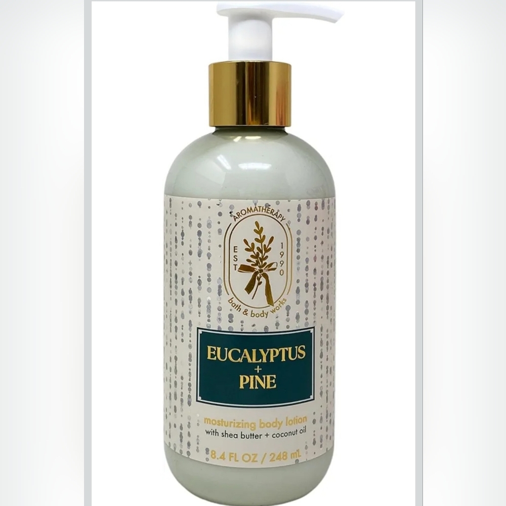 BBW Bath and Body Works Aromatherapy Eucalyptus Pine Lotion 8oz